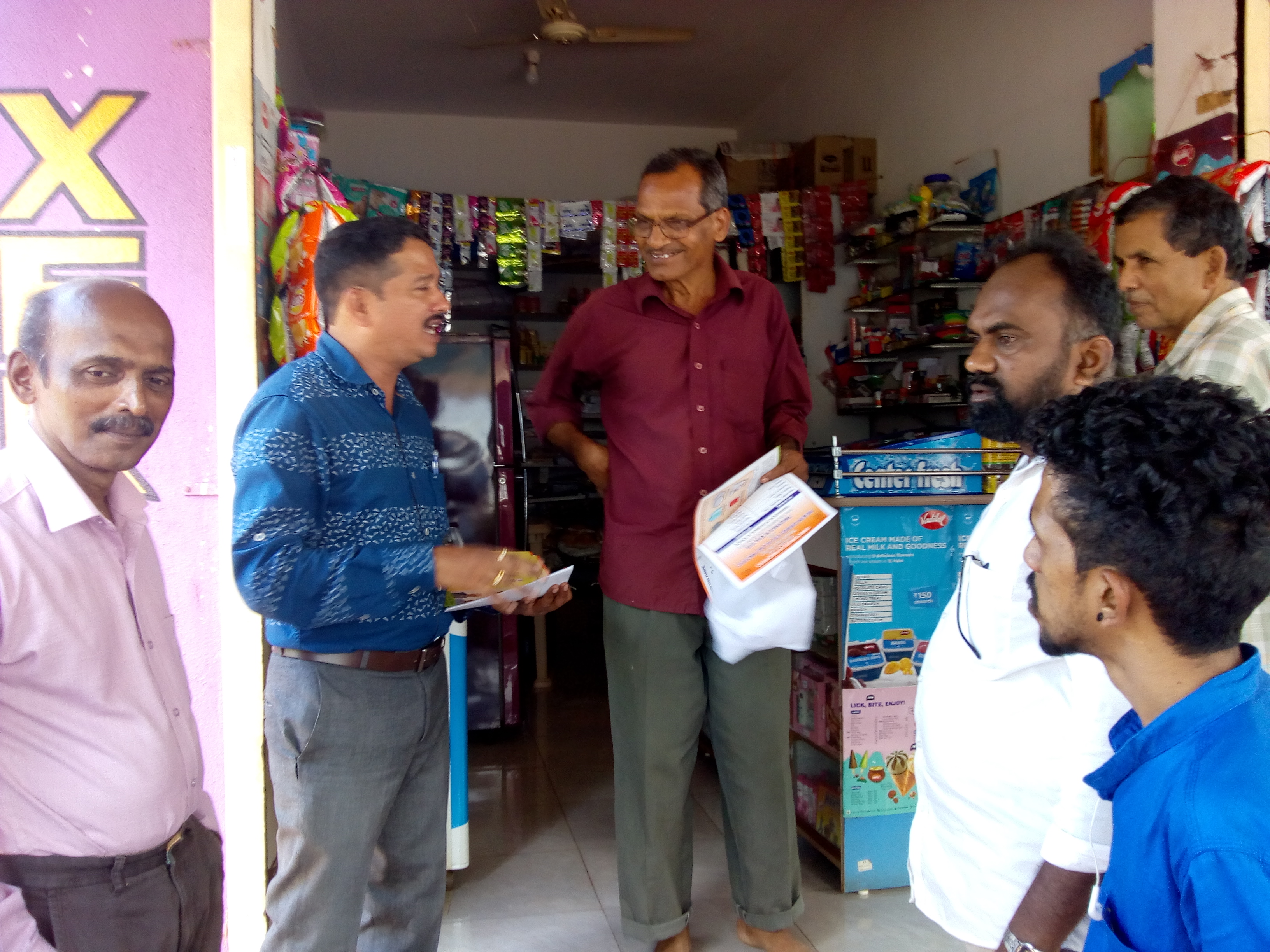 Distribution of paper bags